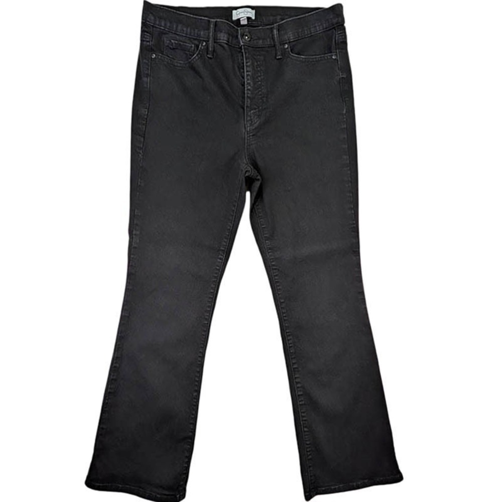 Jessica Simpson‎ Bootcut Jeans Womens 12 31 Black Hippie 70's Chic Dark Academia